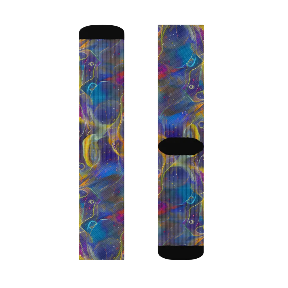 Brown's Chaos on Socks — Left Sock