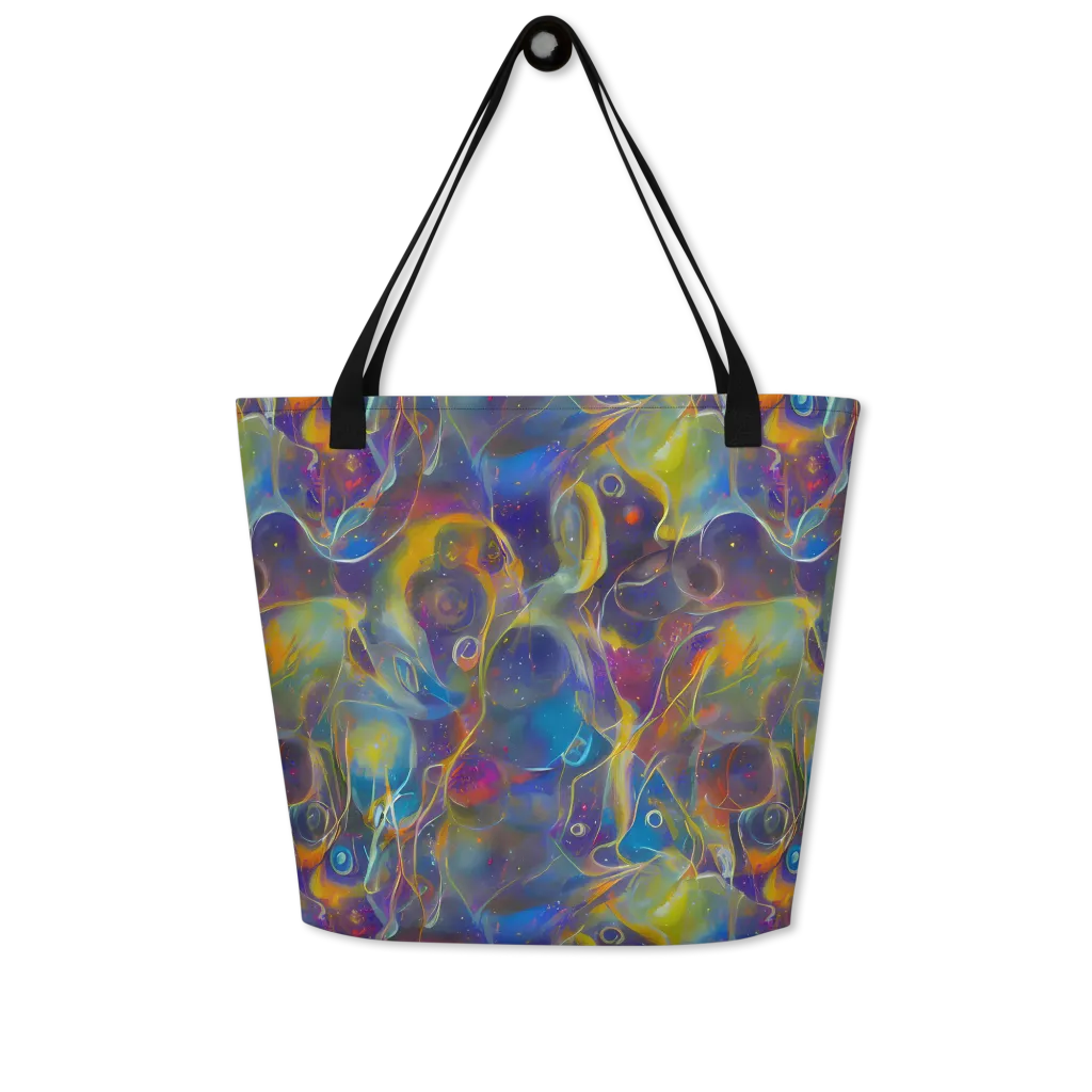 Brown's Chaos on Large Tote Bag W/ Pocket — Front