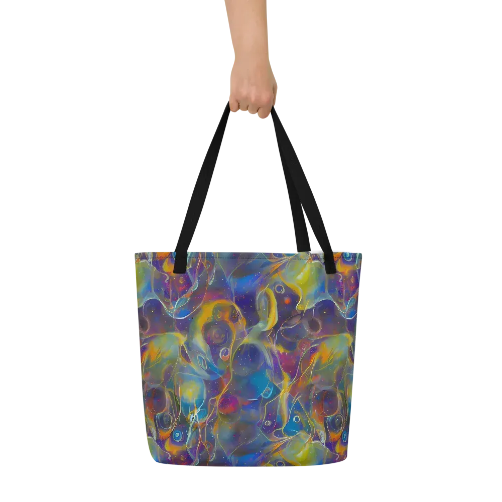 Brown's Chaos on Large Tote Bag W/ Pocket — Front