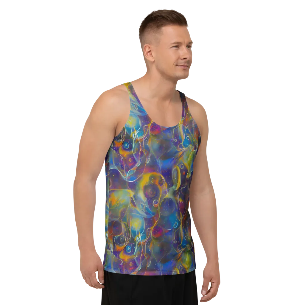 Brown's Chaos on Men's Tank Top — Right Front