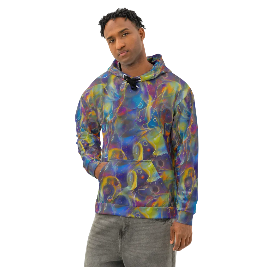 Brown's Chaos on Cotton Hoodie — Left Front