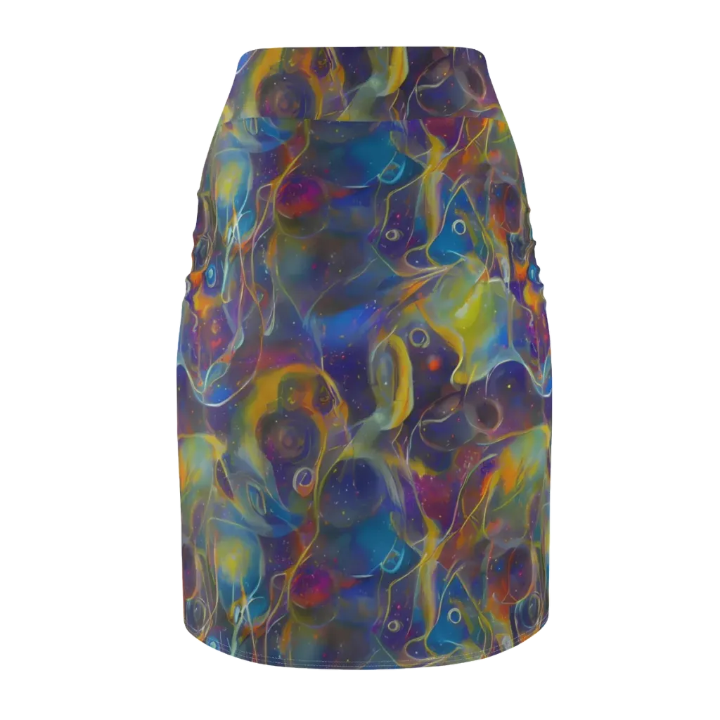 Brown's Chaos on Pencil Skirt — Back