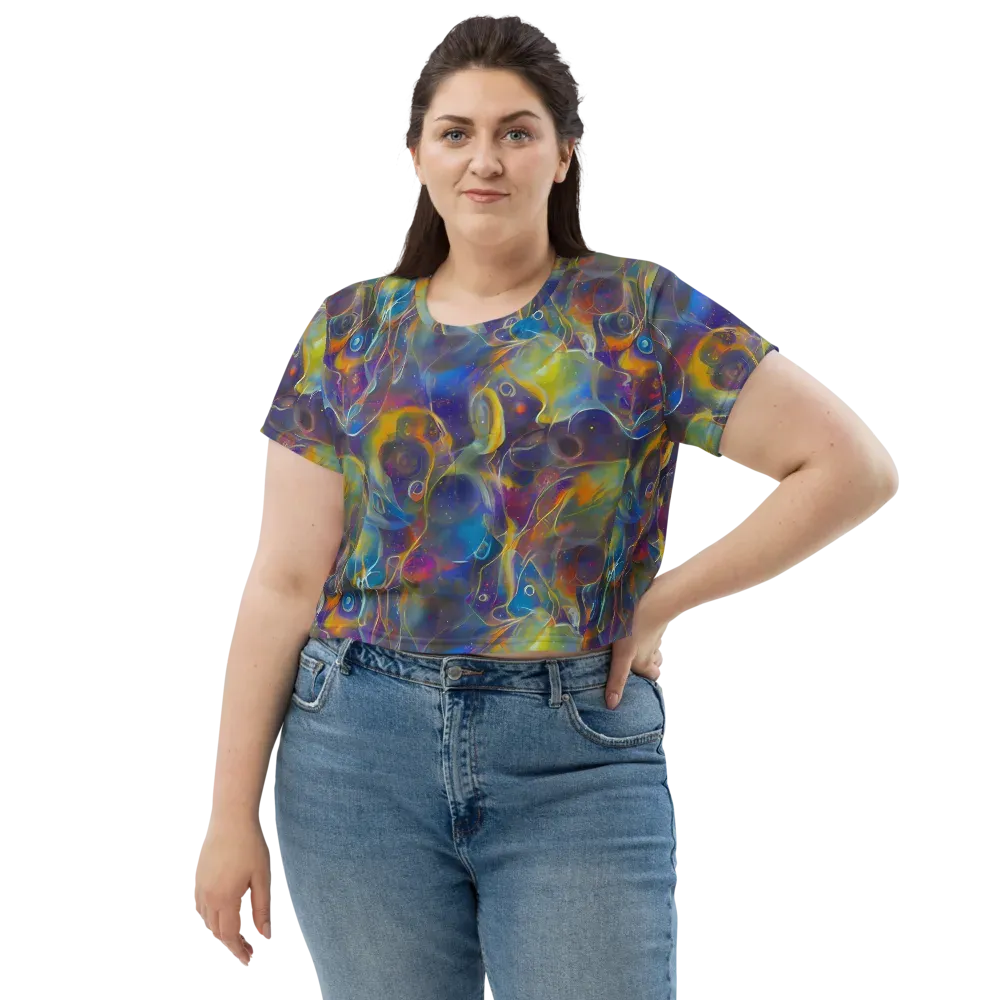 Brown's Chaos on Crop Tee — Front