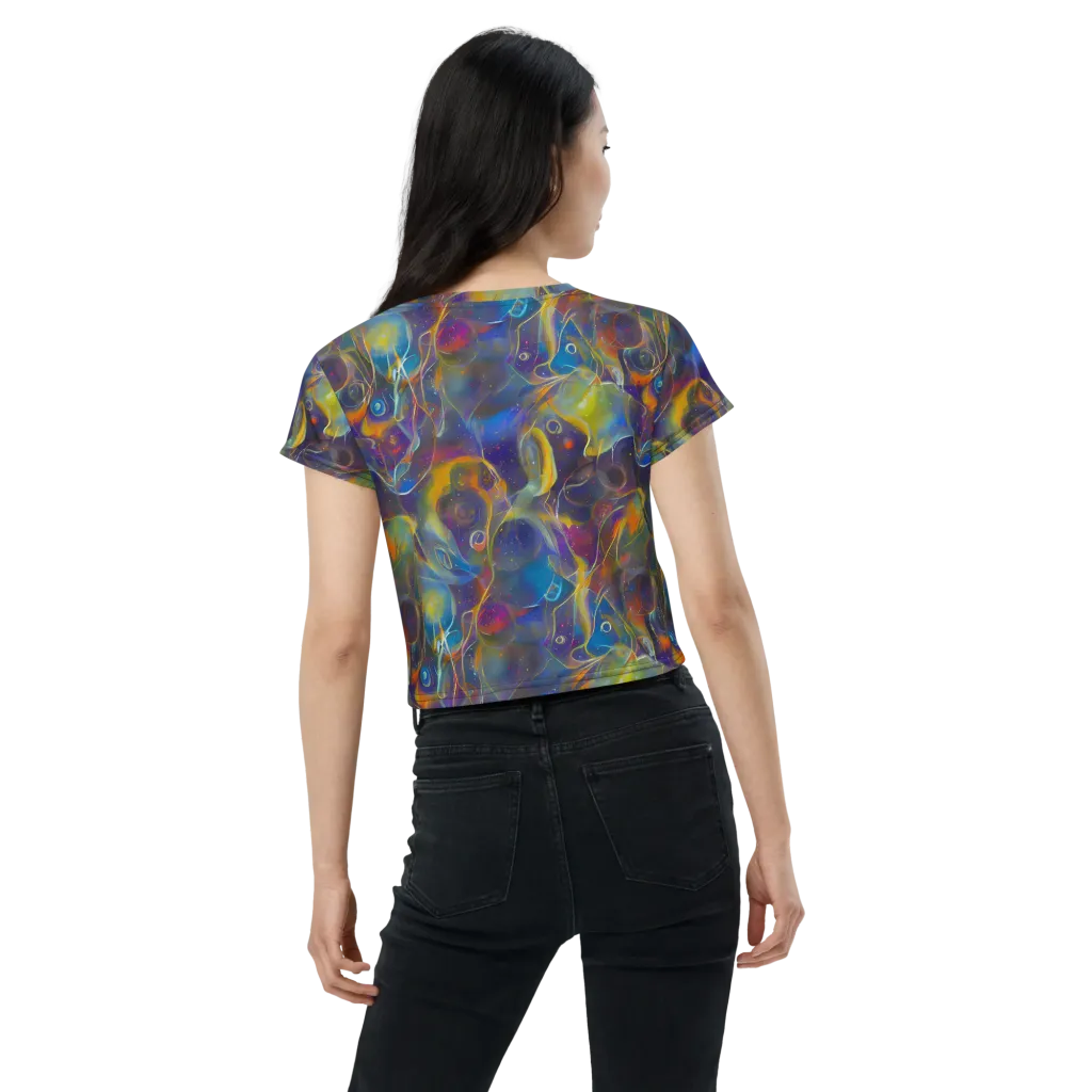 Brown's Chaos on Crop Tee — Back