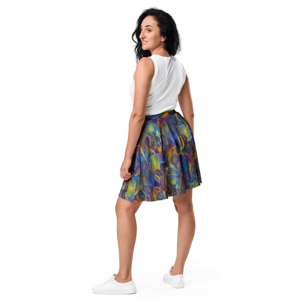 Brown's Chaos on Skater Skirt — Back