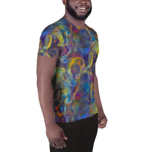 Brown's Chaos on a Men's Athletic T-Shirt