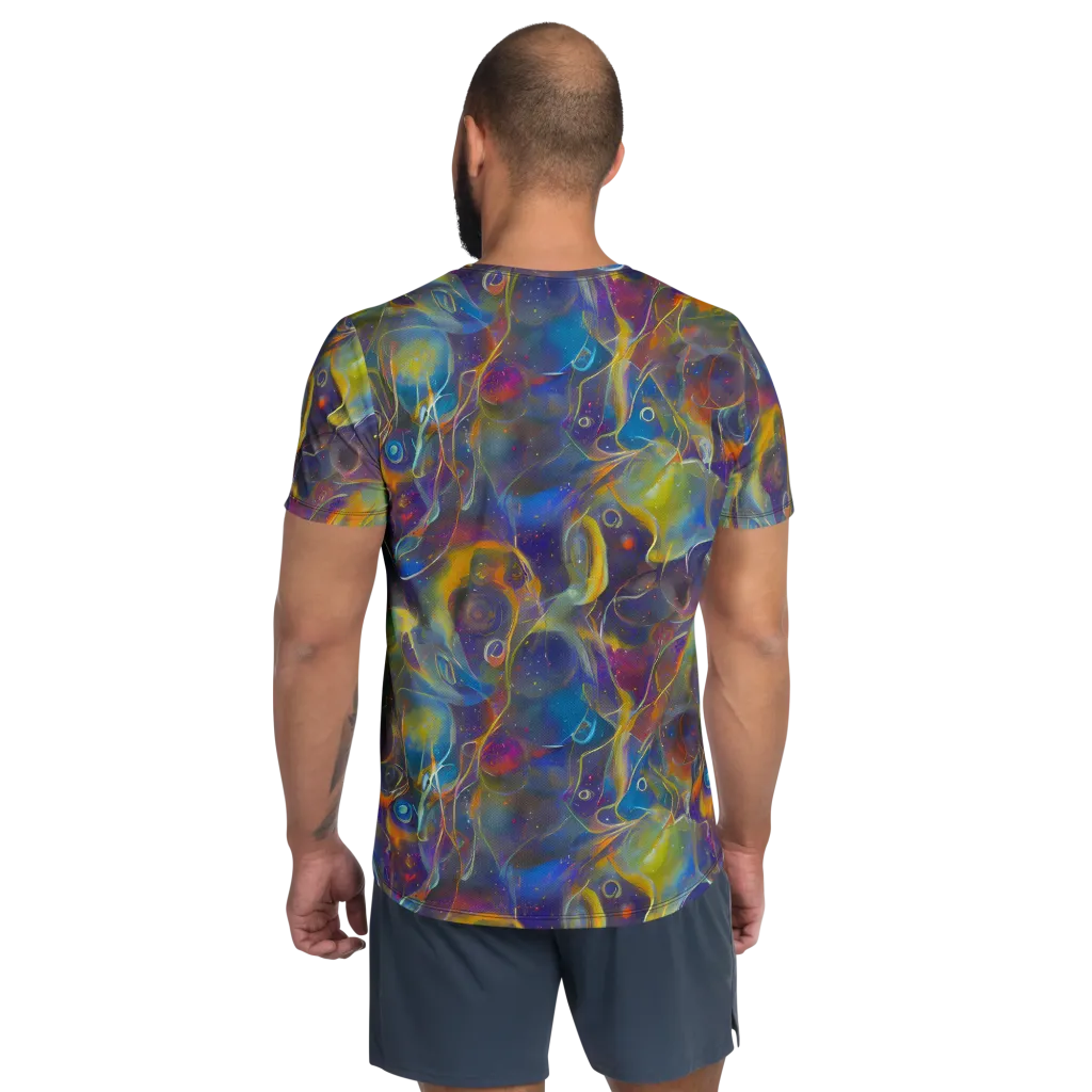 Brown's Chaos on Men's Athletic T-Shirt — Back