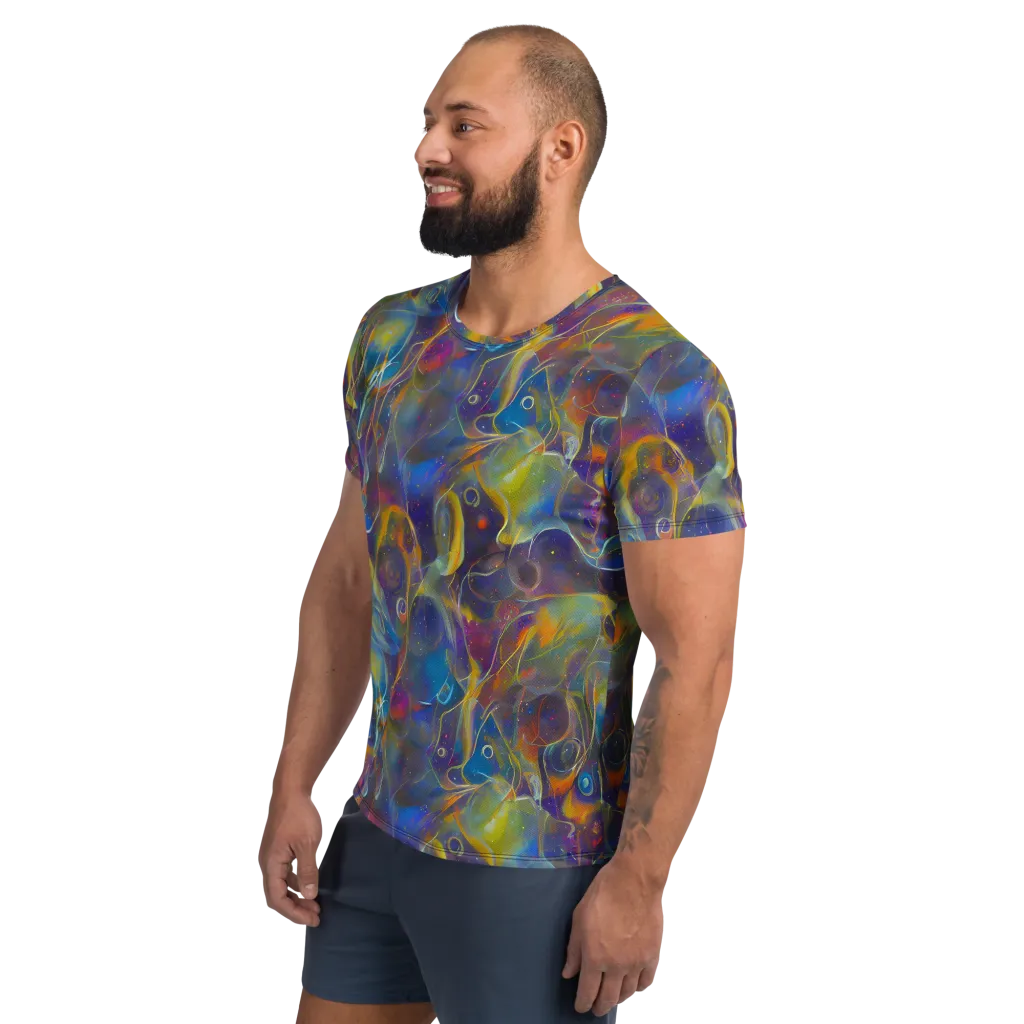 Brown's Chaos on Men's Athletic T-Shirt — Left