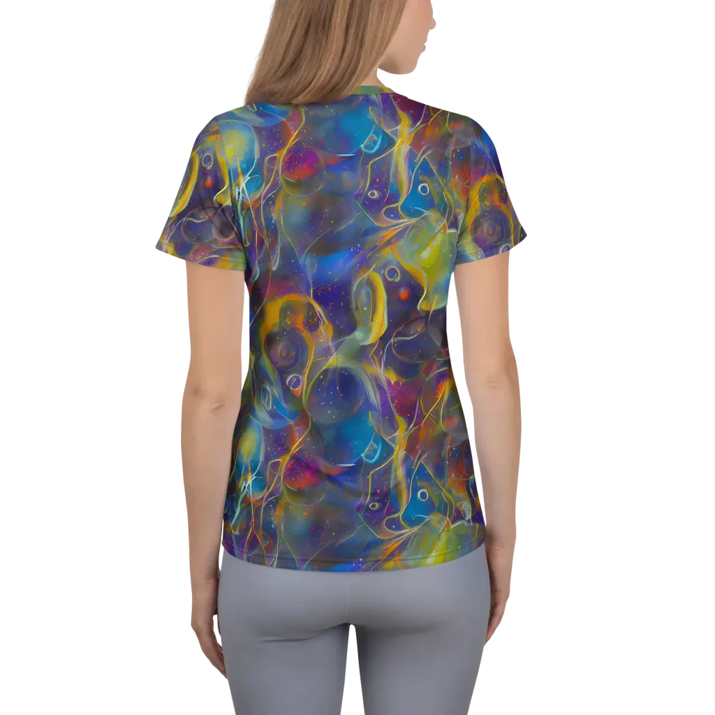 Brown's Chaos on Women's Athletic T-Shirt — Back