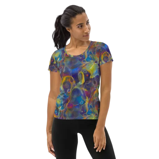 Brown's Chaos on a Women's Athletic T-Shirt