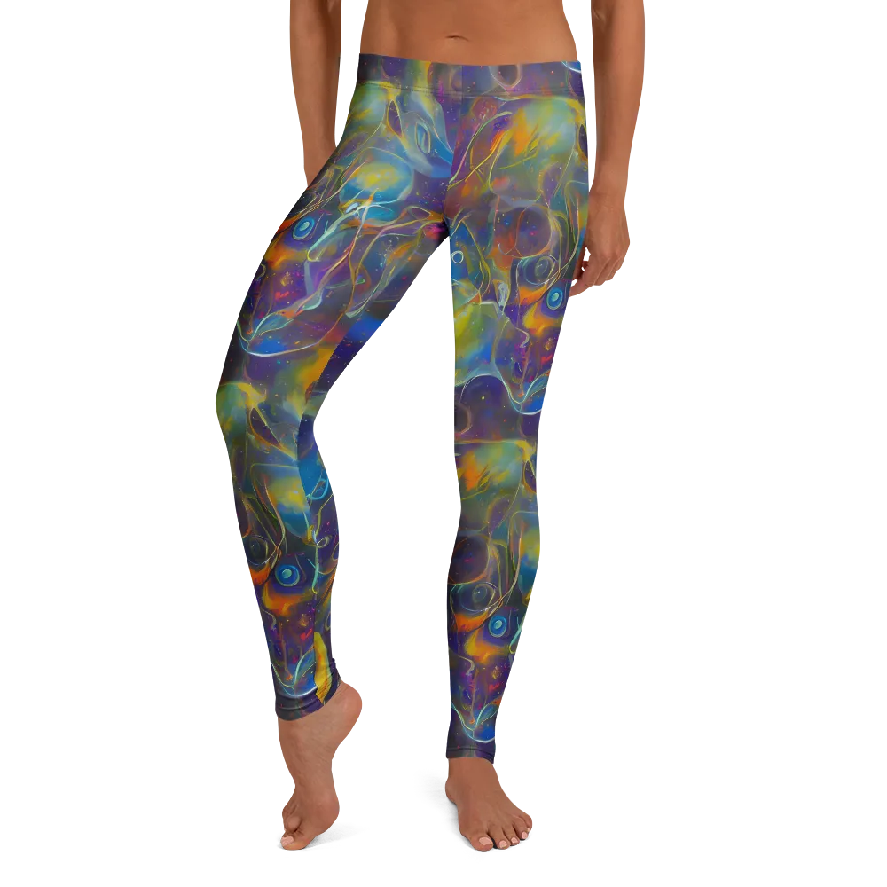 Brown's Chaos on Leggings — Front