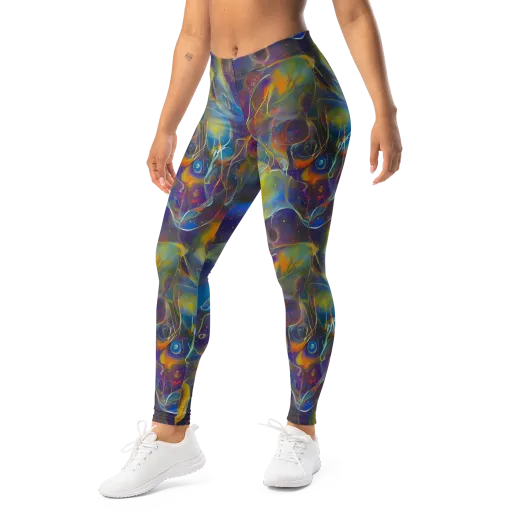 Brown's Chaos on a Leggings