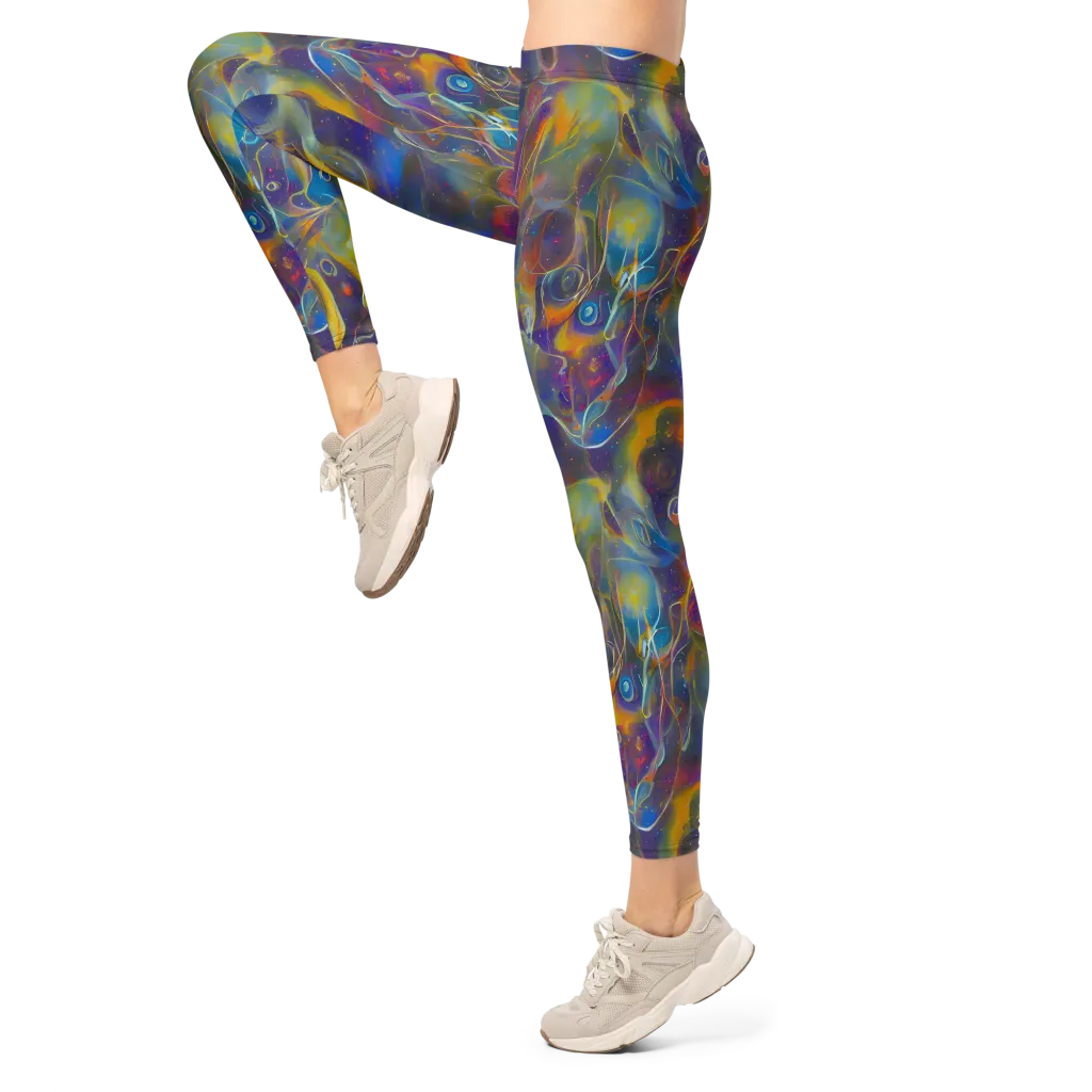 Brown's Chaos on Leggings — Left