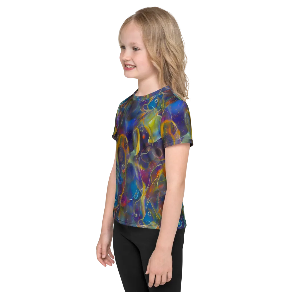 Brown's Chaos on Kids Crew Neck T-Shirt — Left