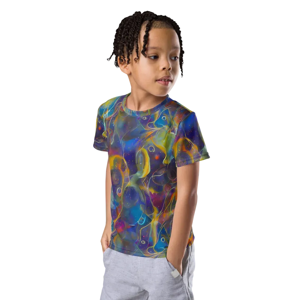 Brown's Chaos on Kids Crew Neck T-Shirt — Left Front