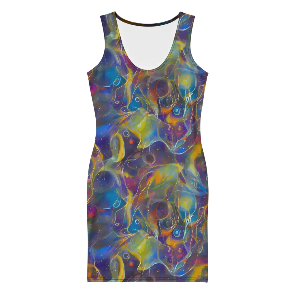 Brown's Chaos on Bodycon Dress — Front