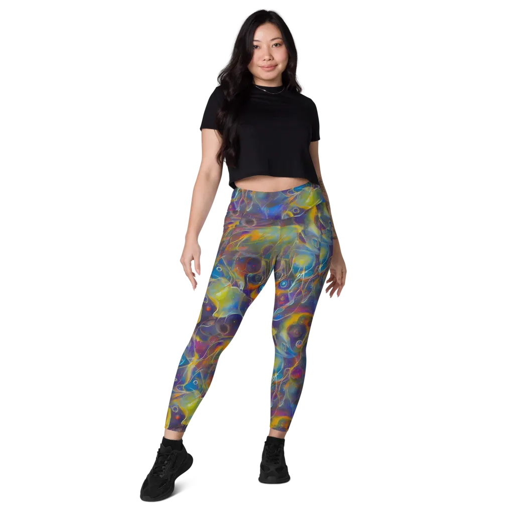 Brown's Chaos on Leggings with Pockets — Front