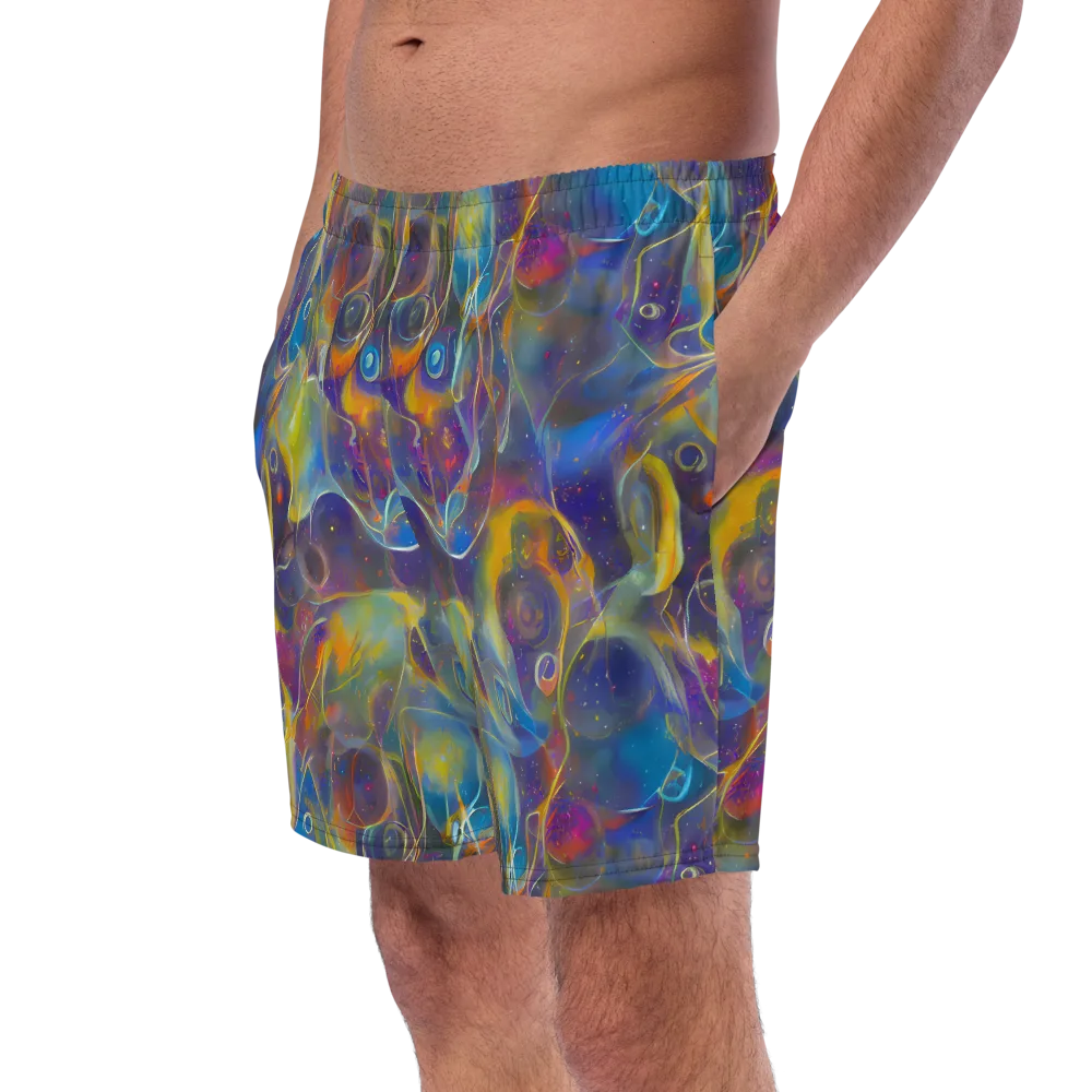 Brown's Chaos on Swim Trunks — Left Front