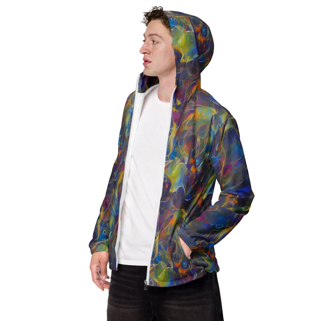 Brown's Chaos on Men's Windbreaker — Left Front