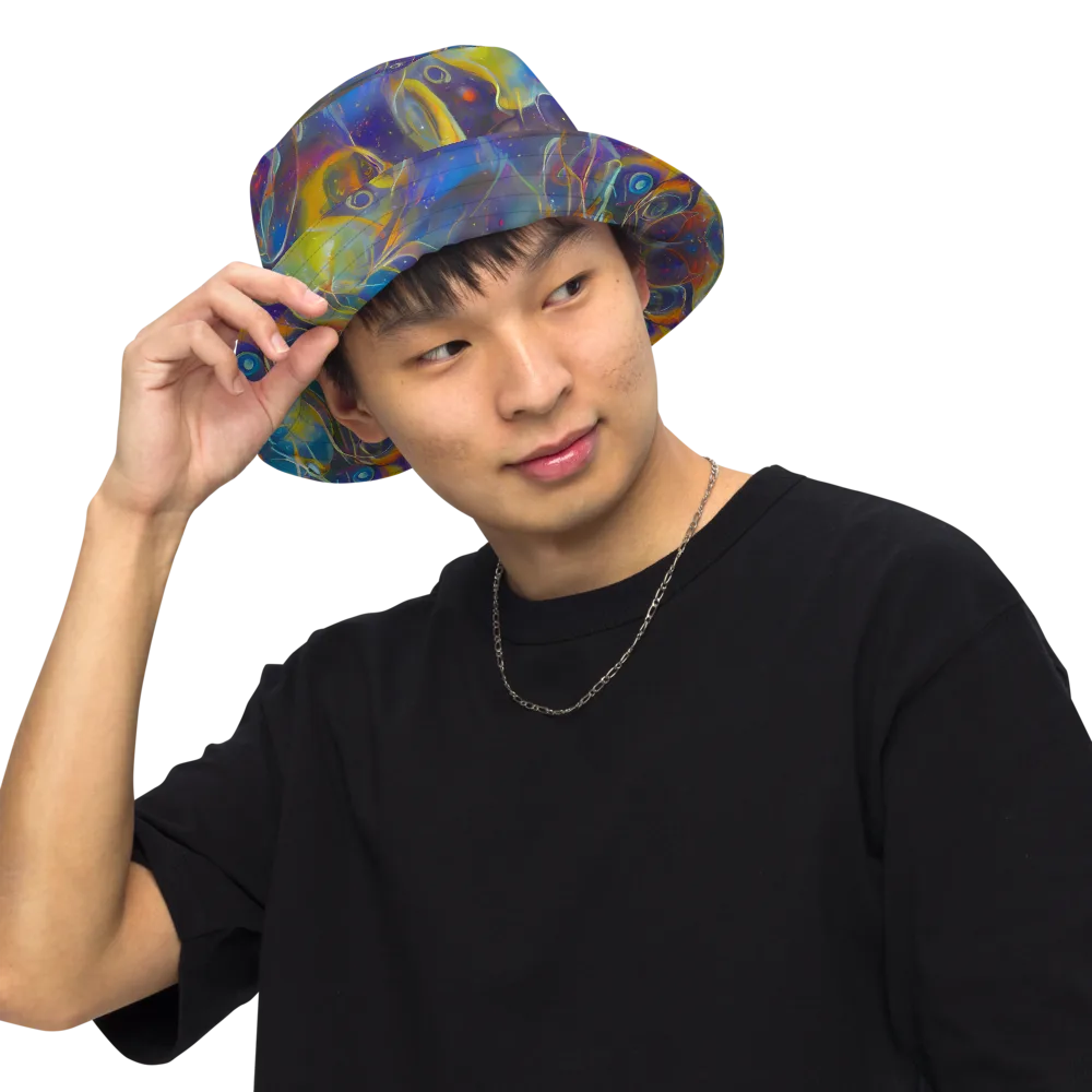 Brown's Chaos on Reversible Bucket Hat — Front Inside