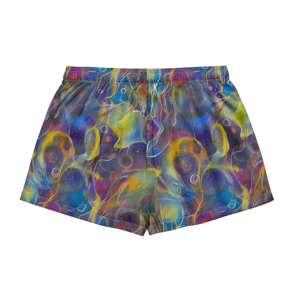Brown's Chaos on Women's Pajama Shorts — Back