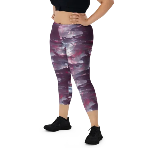 Twilight Fortresses on a Capri Leggings