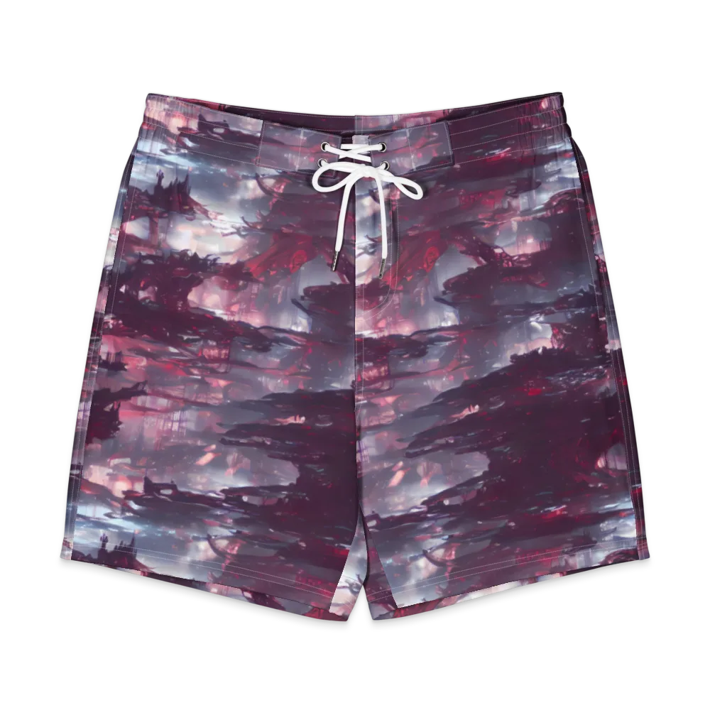 Twilight Fortresses on Men's Board Shorts — Front