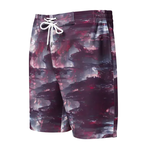 Twilight Fortresses on a Men's Board Shorts