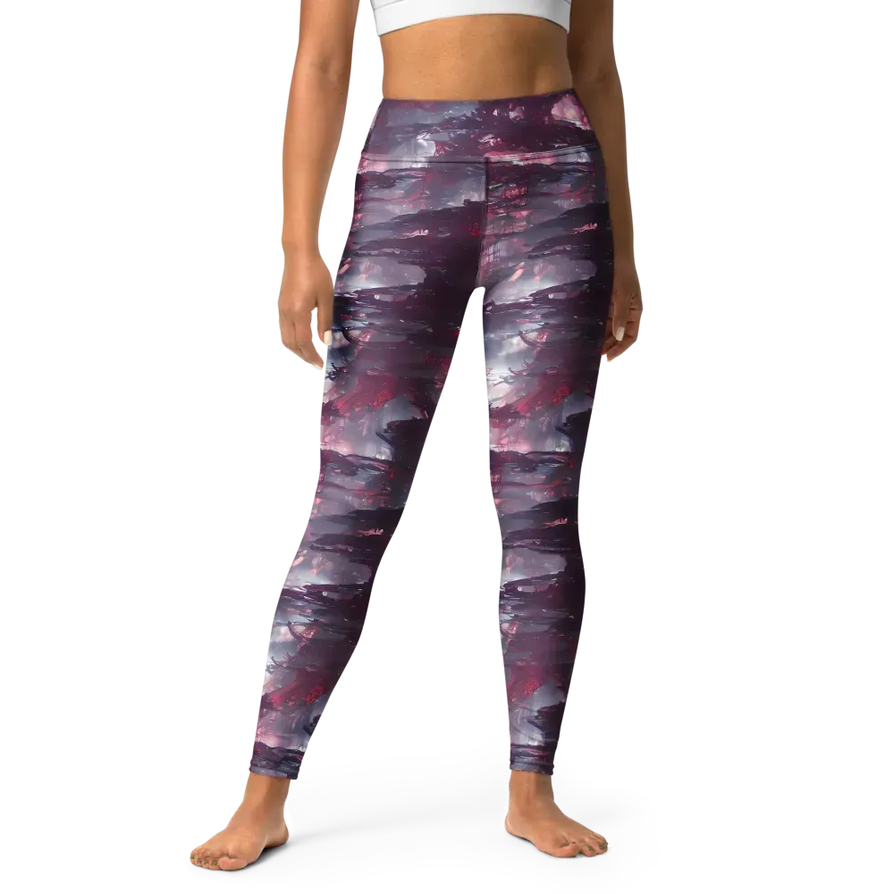 Twilight Fortresses on Yoga Leggings — Front