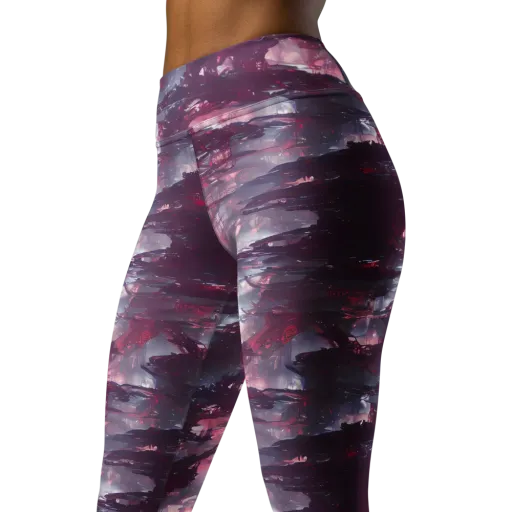 Twilight Fortresses on a Yoga Leggings
