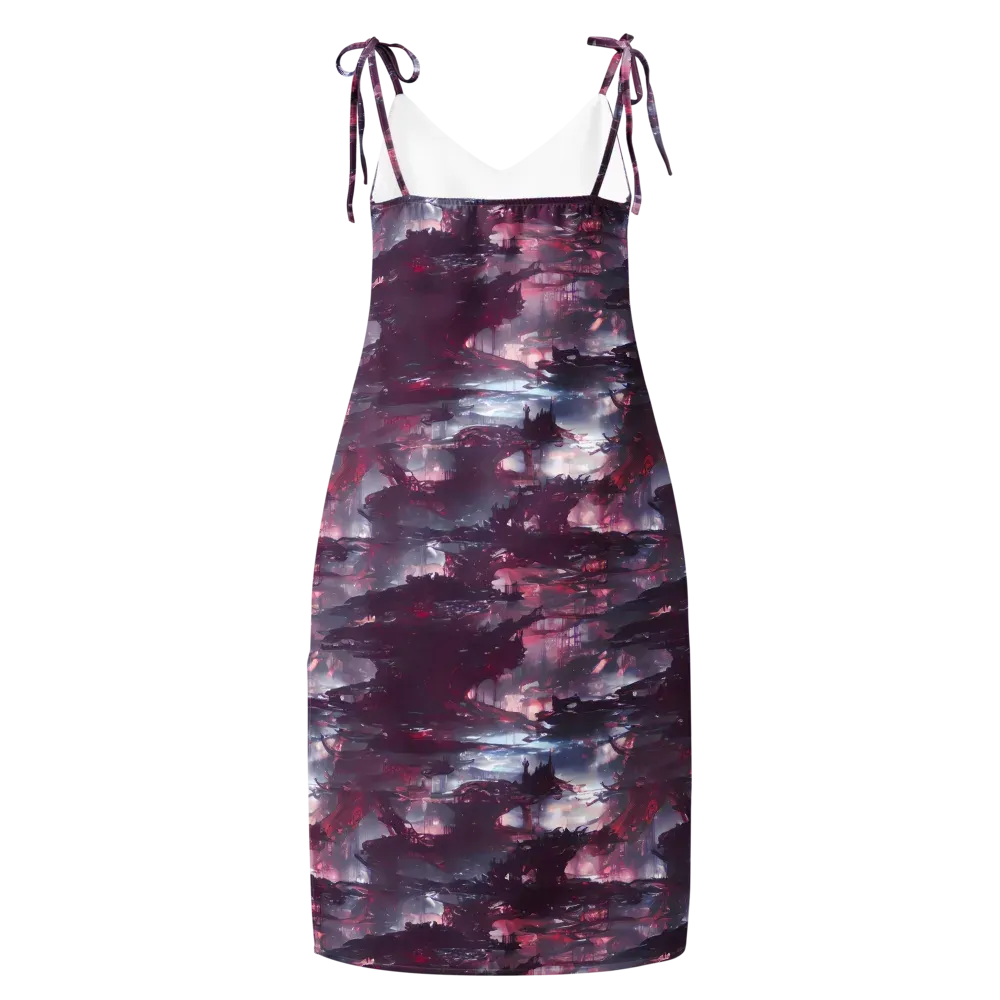 Twilight Fortresses on Slip Dress — Back