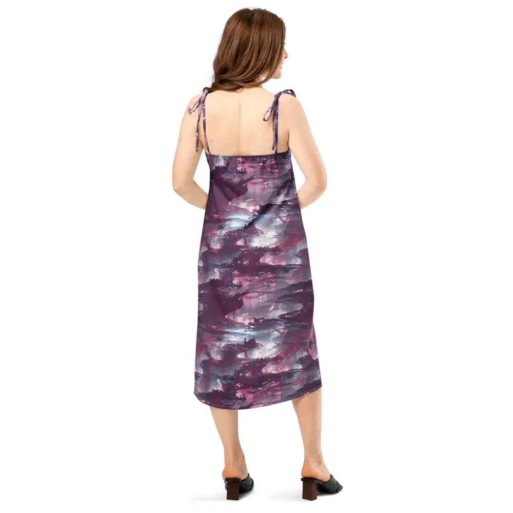 Twilight Fortresses on Slip Dress — Back