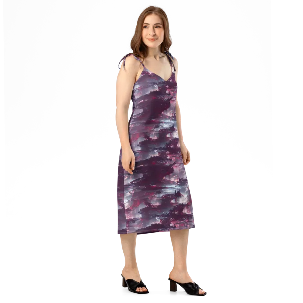 Twilight Fortresses on Slip Dress — Right Front