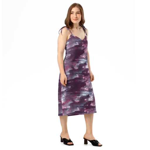 Twilight Fortresses on a Slip Dress