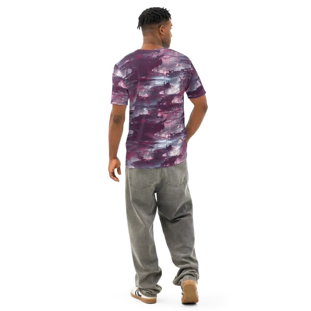 Twilight Fortresses on Men's Cotton Crew Neck T-Shirt — Back