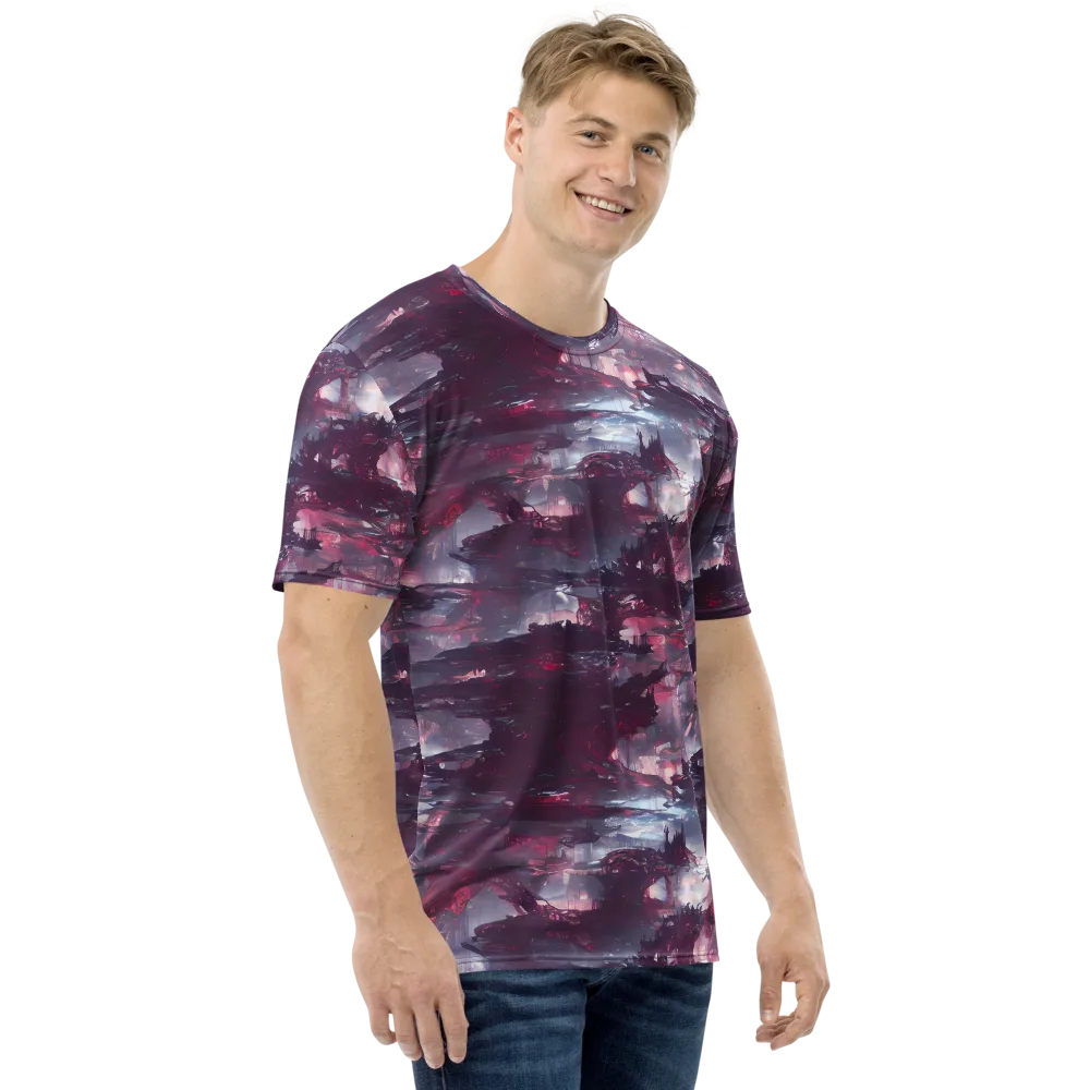 Twilight Fortresses on Men's Crew Neck T-Shirt — Right
