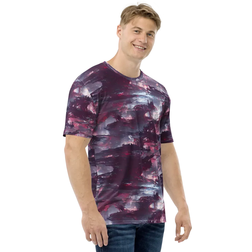 Twilight Fortresses on Men's Crew Neck T-Shirt — Right