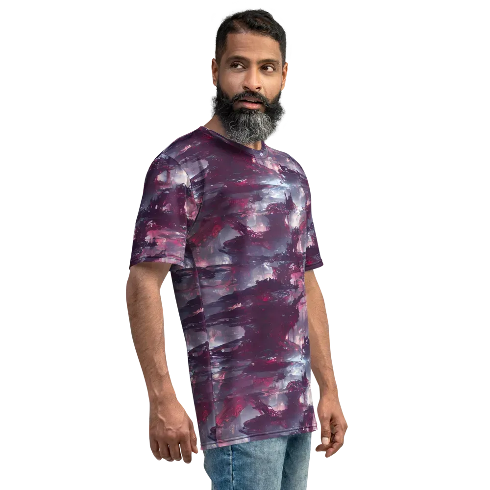 Twilight Fortresses on Men's Crew Neck T-Shirt — Right