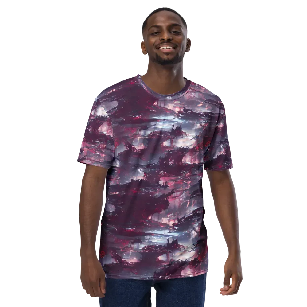 Twilight Fortresses on Men's Crew Neck T-Shirt — Front