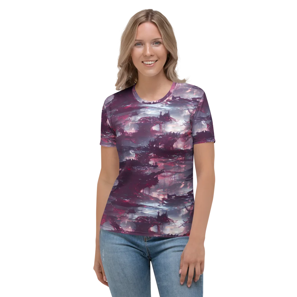 Twilight Fortresses on Women's Crew Neck T-Shirt — Front