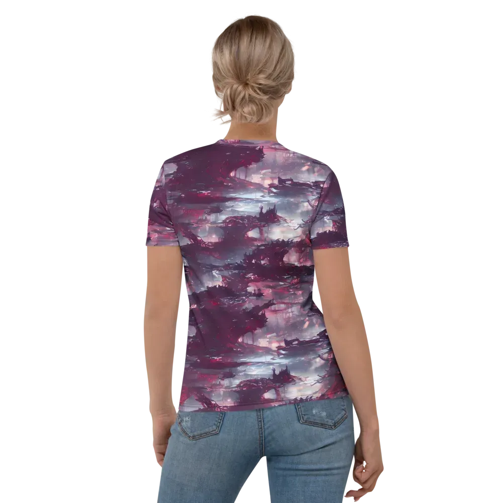 Twilight Fortresses on Women's Crew Neck T-Shirt — Back