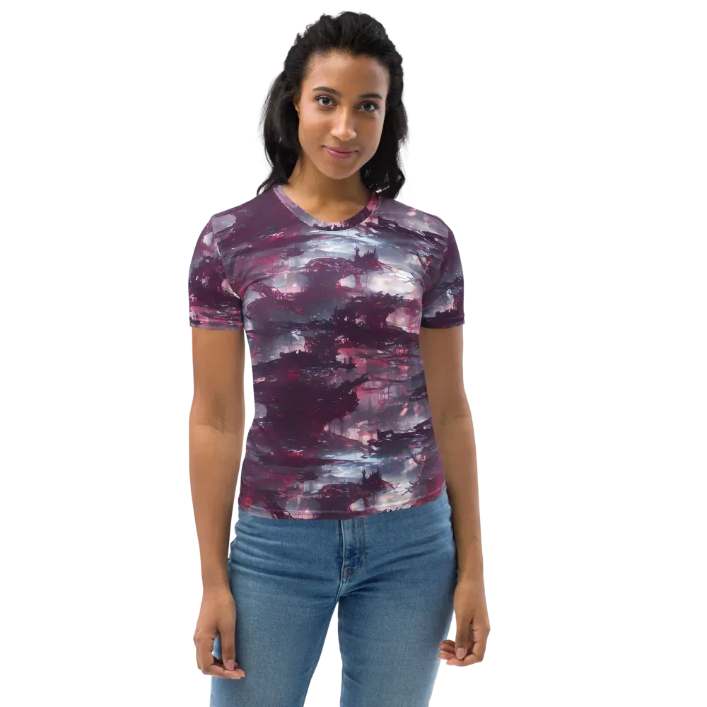 Twilight Fortresses on Women's Crew Neck T-Shirt — Front