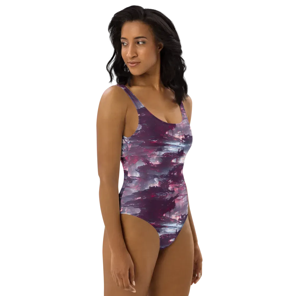 Twilight Fortresses on One-Piece Swimsuit — Right