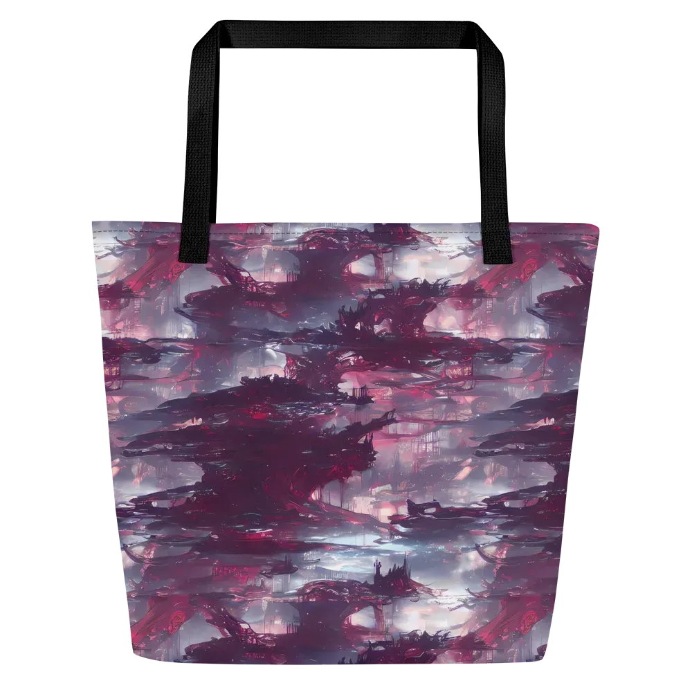 Twilight Fortresses on Large Tote Bag W/ Pocket — Front