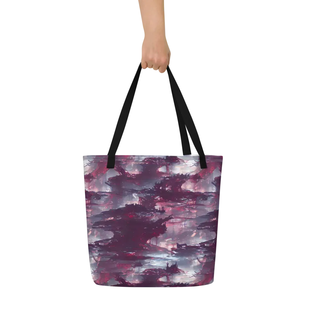 Twilight Fortresses on Large Tote Bag W/ Pocket — Front