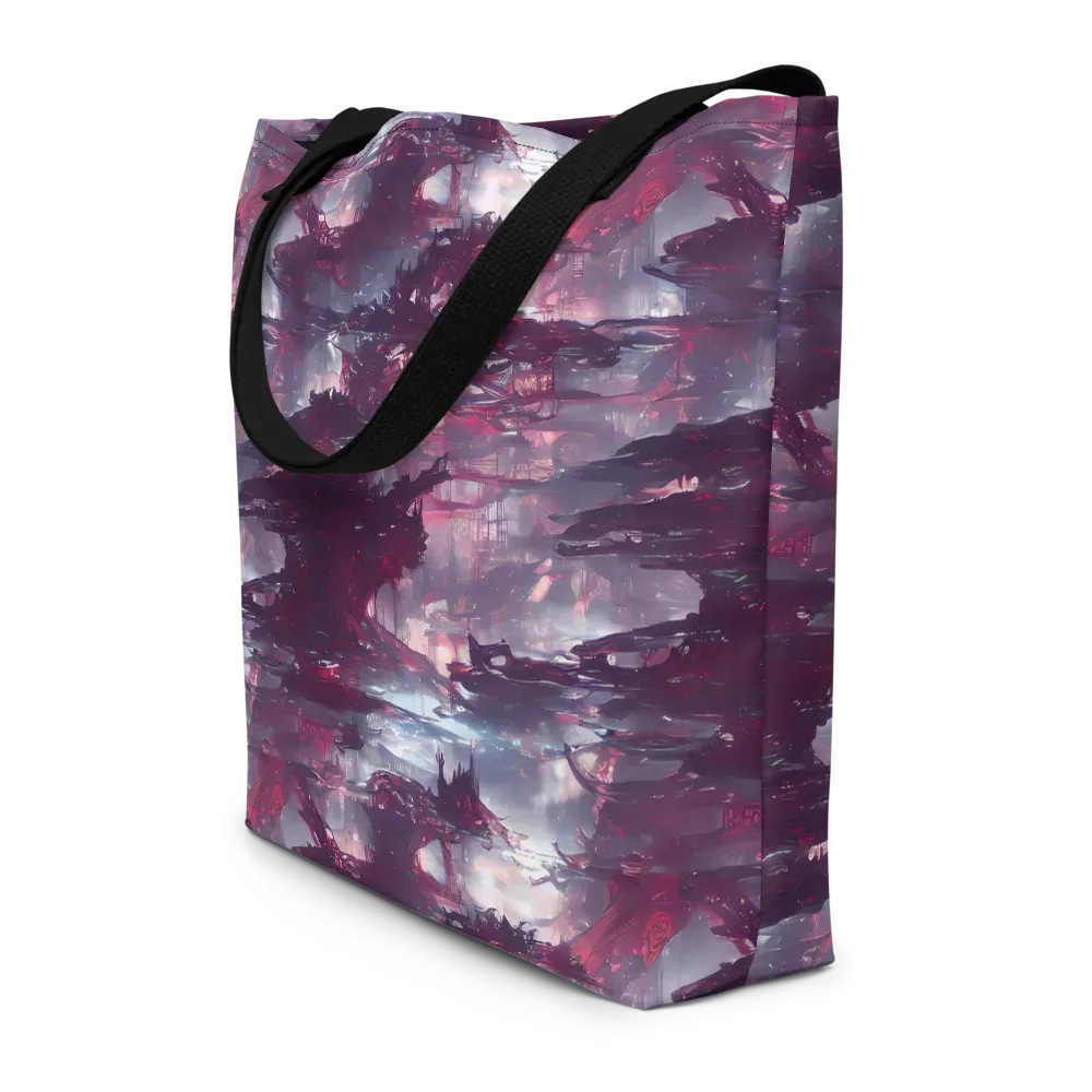 Twilight Fortresses on Large Tote Bag W/ Pocket — Front