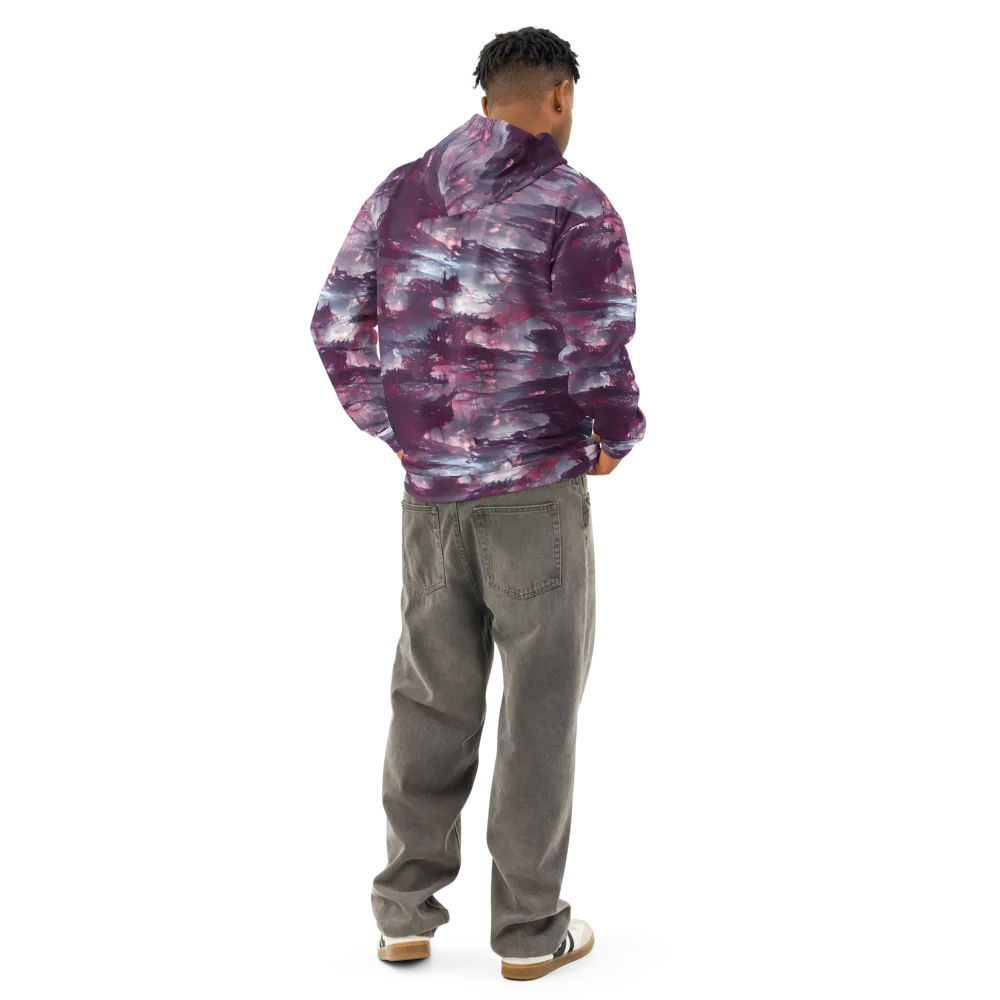 Twilight Fortresses on Cotton Hoodie — Back