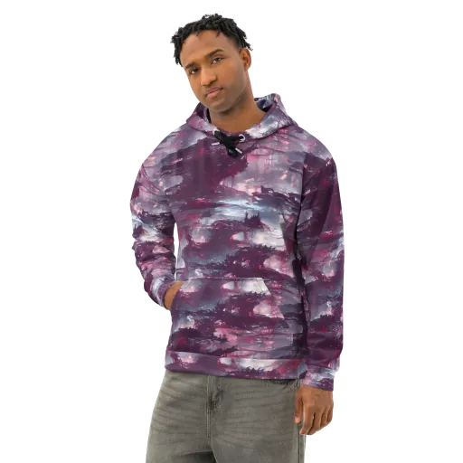 Twilight Fortresses on a Cotton Hoodie