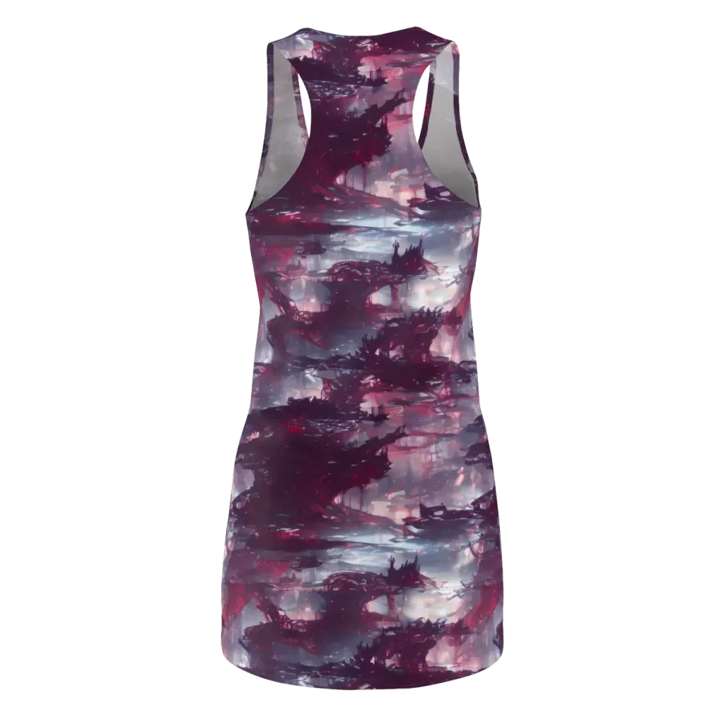 Twilight Fortresses on Racerback Dress — Back