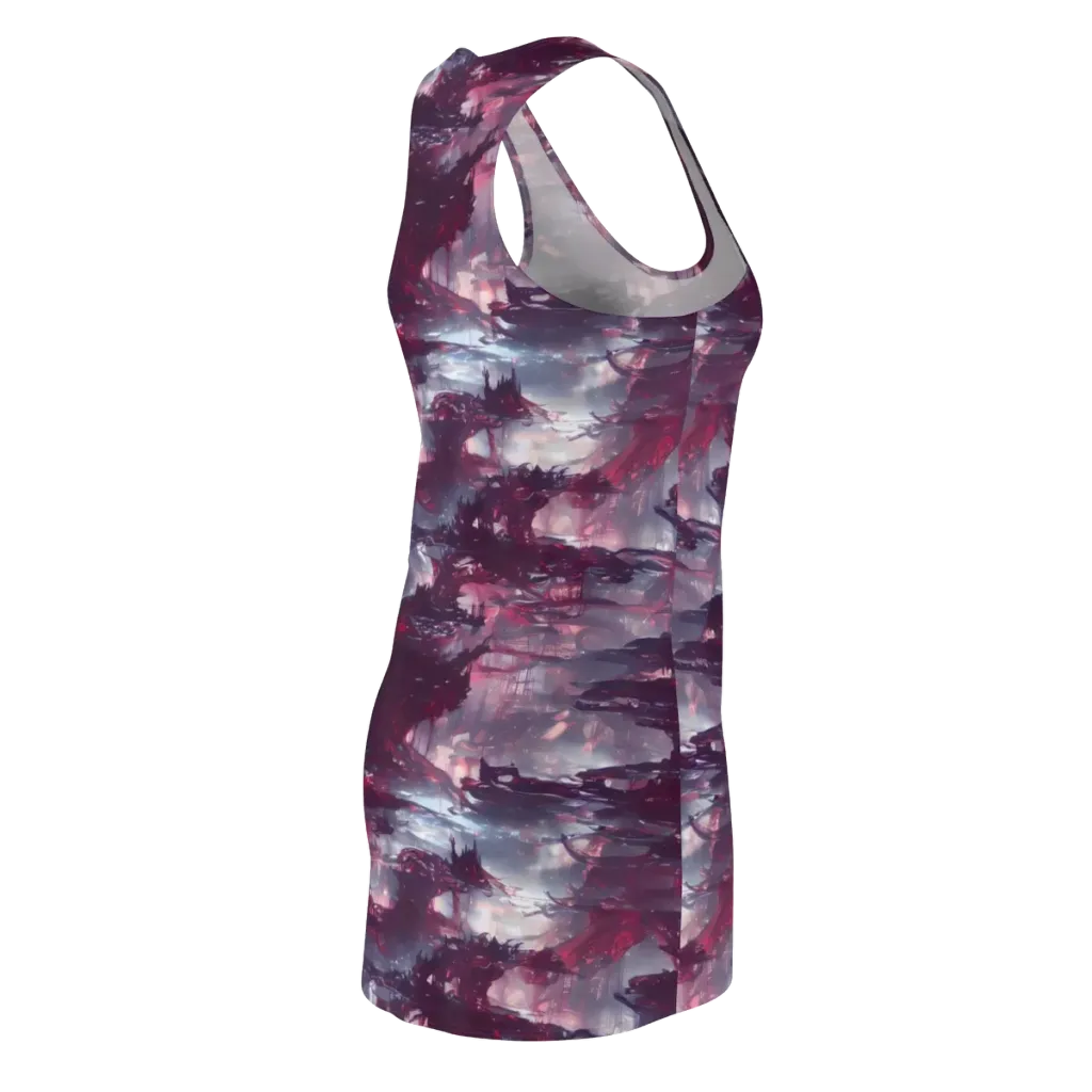 Twilight Fortresses on Racerback Dress — Back Side